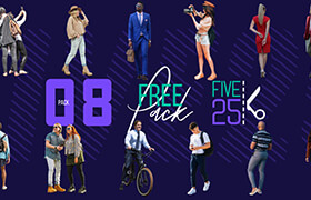 Five25 - 25 Free Cut Outs Pack