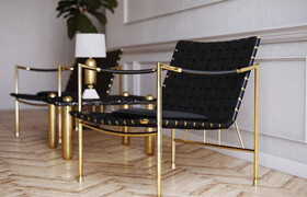 Free 3D Model - Thebes Lounge Chair  RealEyes Visualization