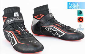 Free 3D Model Alpinestars TECH-1 Z V2 SHOES  Alexey Ryabov