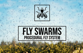 Fly Swarm - Blender 逼真的程序蜂群系统