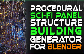 Procedural Sci-Fi Building Generator