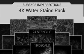 Artstation - Surface Imperfections Waterstain Pack- 材质