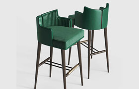 Free 3D Model Ervin Bar Chair  MIBS
