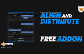 Align And Distribute - Blender 对齐和分布插件