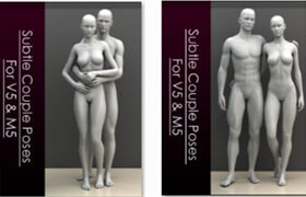 Poser - DAZ3D - Couple Poses