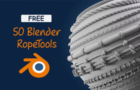 Free 50 Blender Rope Tools  ​