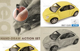 graphicriver - Realistic Hand Draw Generator Action Set