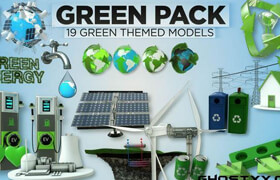The Pixel Lab - 3D Green Pack