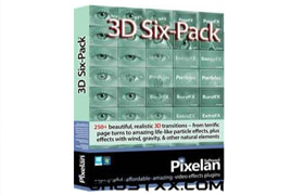 Pixelan 3D Six-Pack Transitions