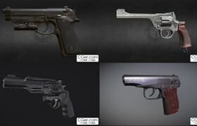 Handguns - 3dmodel