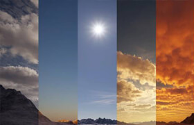 Free Scene Corona Sky With Procedural Clouds – 7 Different Setups (Cinema 4D + Corona)