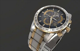 Citizen Eco-Drive Watch - 3dmodel