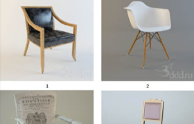 3ddd_木质系列椅子沙发