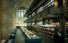 Library/图书馆模型