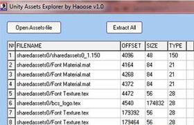 Unity Assets Explorer 1.2