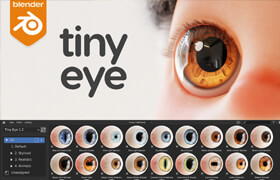 Tiny Eye - Blender 程序化风格化的眼睛