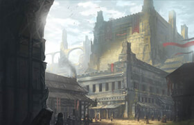 paint an imposing castle with noah bradley