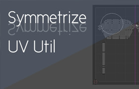 Symmetrize Uv Util - Blender 保持UV对称的插件