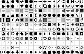 120000 shapes pour Photoshop