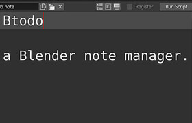 Btodo - Blender 文本编辑和管理插件
