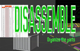 Disassemble - blender 模型分解展平插件