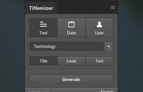 Titlemizer Photoshop Plugin - Ps随机文本生成工具
