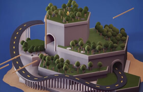 Udemy - Create Fun Island with Cinema 4D Without plugins