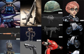 PBR Game 3D-Models Bundle 1 November 2023