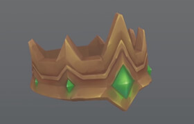 ArtStation - Stylized Crown - Handpaint Texturing