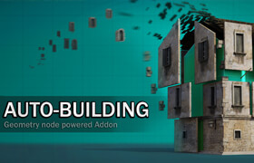 Auto-building - Blender 自动组合建筑元素为整体建筑的插件
