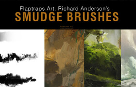 Artstation - Richard Anderson - Flaptraps Art Smudge Brushes - Photoshop