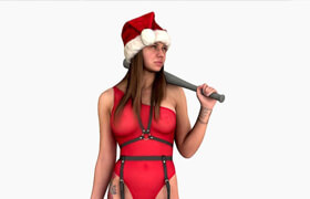 Sketchfab - Santa's Bad Girl Coming To You