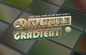 24 Nature Gradients Photoshop - ps资源