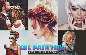 Detailed Oil Painting Photoshop Action