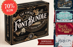 Heritage Type Co. Vintage Font Bundle [Tobias Saul Vintage Font Bundle] - 字体