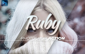 Titanium Ruby Coloring Photoshop Action - ps动作