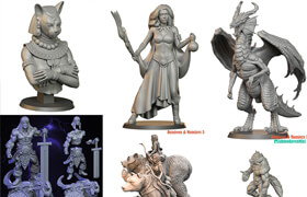 Dungeon & Monsters 3 - 3D Printable Tabletop Bundle