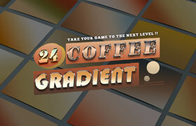 24 Mood Coffee Gradients Photoshop - ps素材