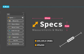 Specs - 定制尺寸和标记的Photoshop插件