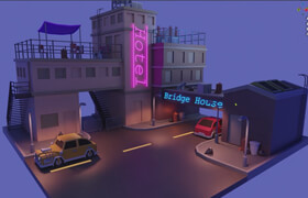 Udemy - Creating Low Poly Cyberpunk Scenes with Blender