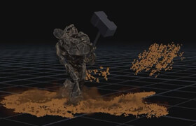 Udemy - Houdini Learn to emit dust debris & sand from impact