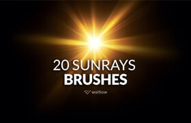20 Photoshop Sunlight brushes - ps笔刷