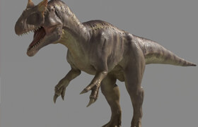 Allosaurus (2) Dinosaur Maya Rig