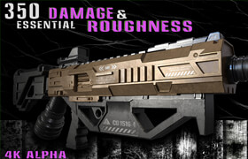 Artstation - 350 Essential Damage & Roughness Alpha - Vol.4