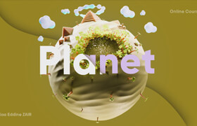 Skillshare - Blender 3D  Modeling, Texturing & Lighting of a Miniature Planet