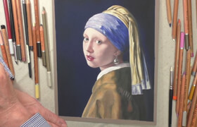Udemy - Girl With A Pearl Earring - Pastel Pencil Demonstration