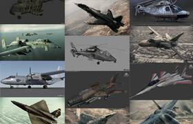 150 Planes 3D Models