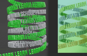 Patata School - Typography in Motion using Blender
