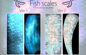 Filgo - Fish scales Brushes PS - 笔刷