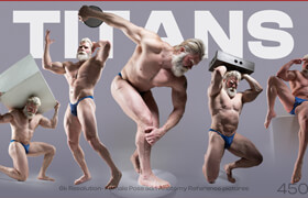 Cubebrush - Mels Mneyan - Titan Male Art Poses [450 Reference Pictures] - 参考照片